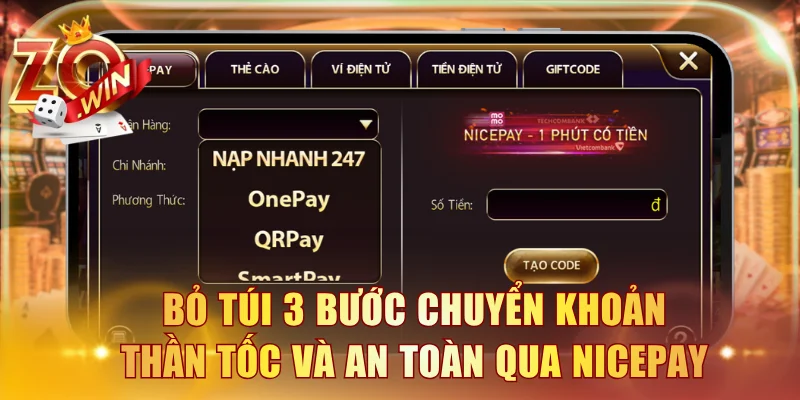 Bỏ túi 3 bước chuyển khoản thần tốc và an toàn qua Nicepay