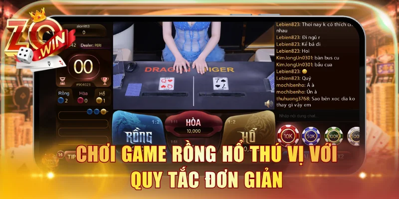 Chơi game Rồng Hổ thú vị với quy tắc đơn giản