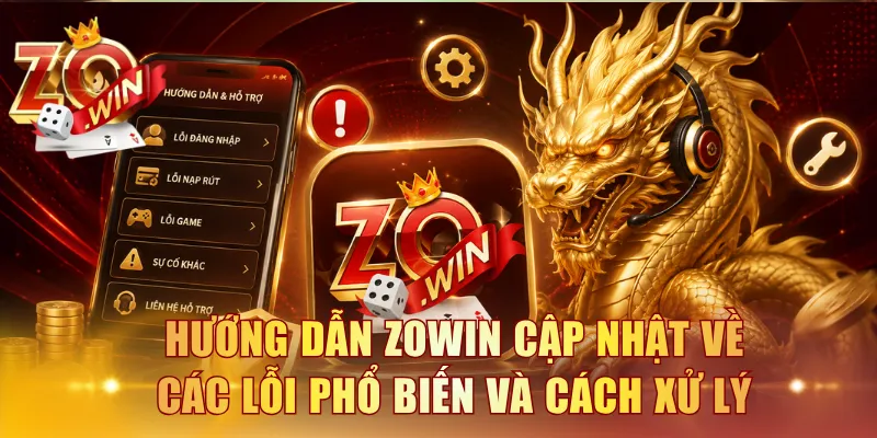 Hướng dẫn ZOWIN cập nhật về các lỗi phổ biến và cách xử lý nhanh