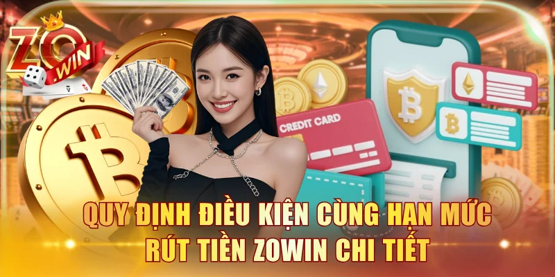 Quy định điều kiện cùng hạn mức rút tiền ZOWIN chi tiết
