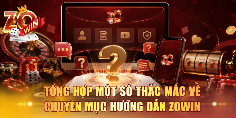 Tổng hợp một số thắc mắc về chuyên mục hướng dẫn ZOWIN